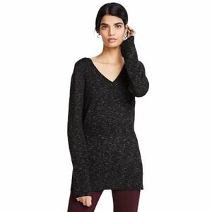𝅺nwt Ann Taylor ribbed vneck sweater wool blend med